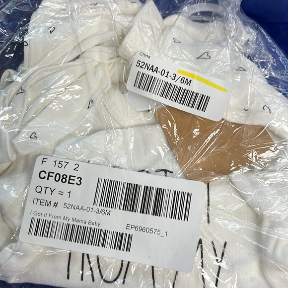 NEWRae Dunn I Got it From my Mama Baby bodysuit,pants,headband BNIP 3 pc set - Picture 6 of 7